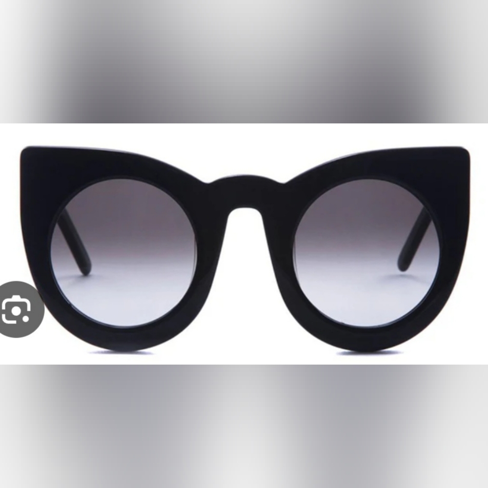 Valley Eyewear Bold Black Cat-Eye Sunglasses
